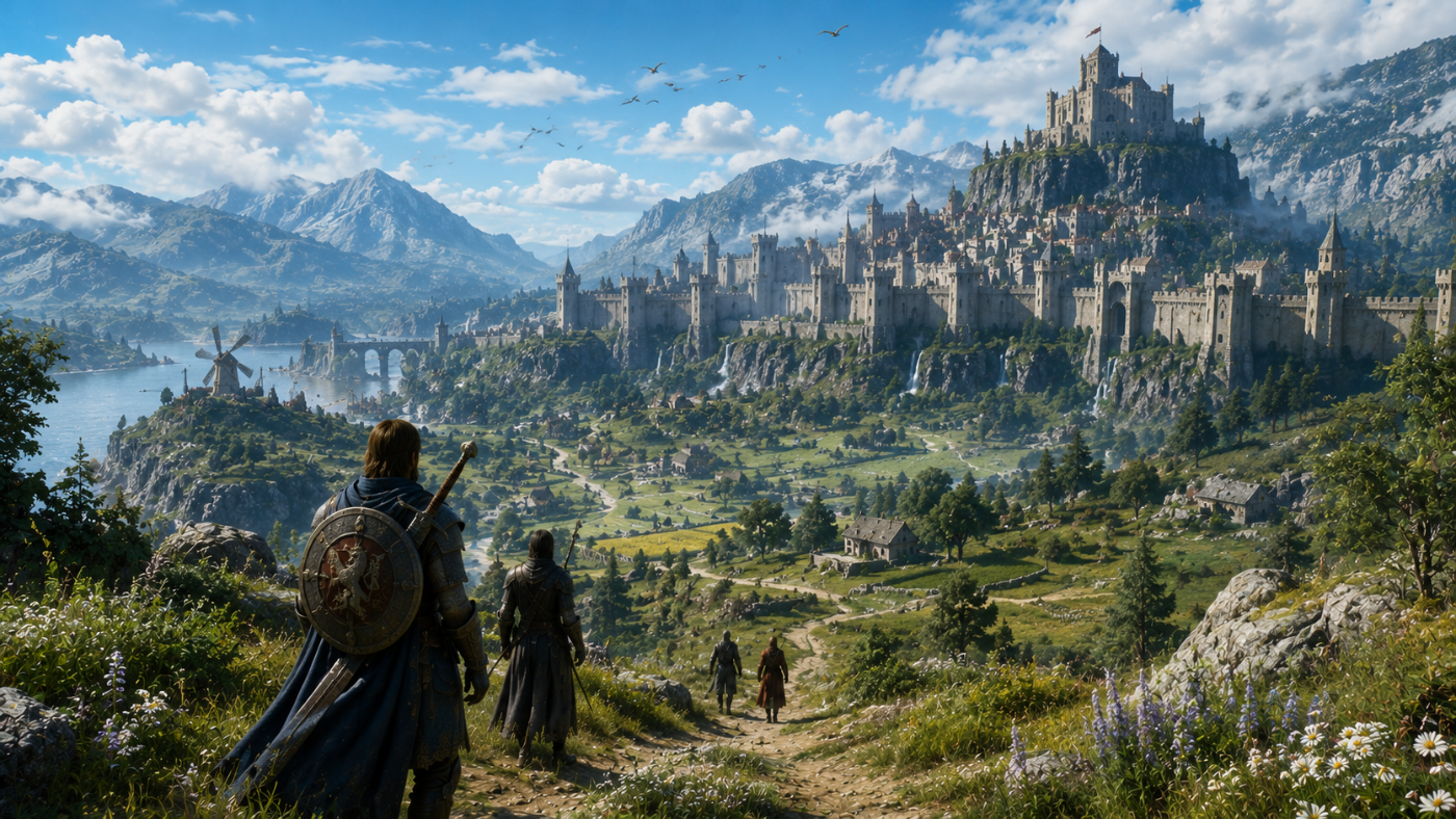 Dragon's Dogma 2 › Vermund's green valleys beneath ancient stone walls