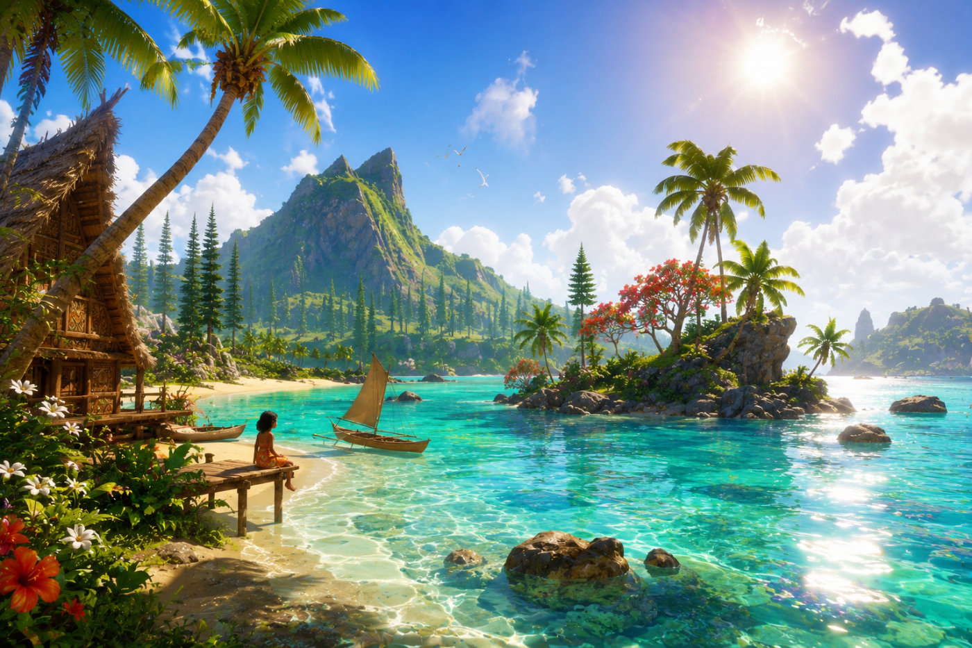 Tchia › A New Caledonia-inspired lagoon beneath tropical sun