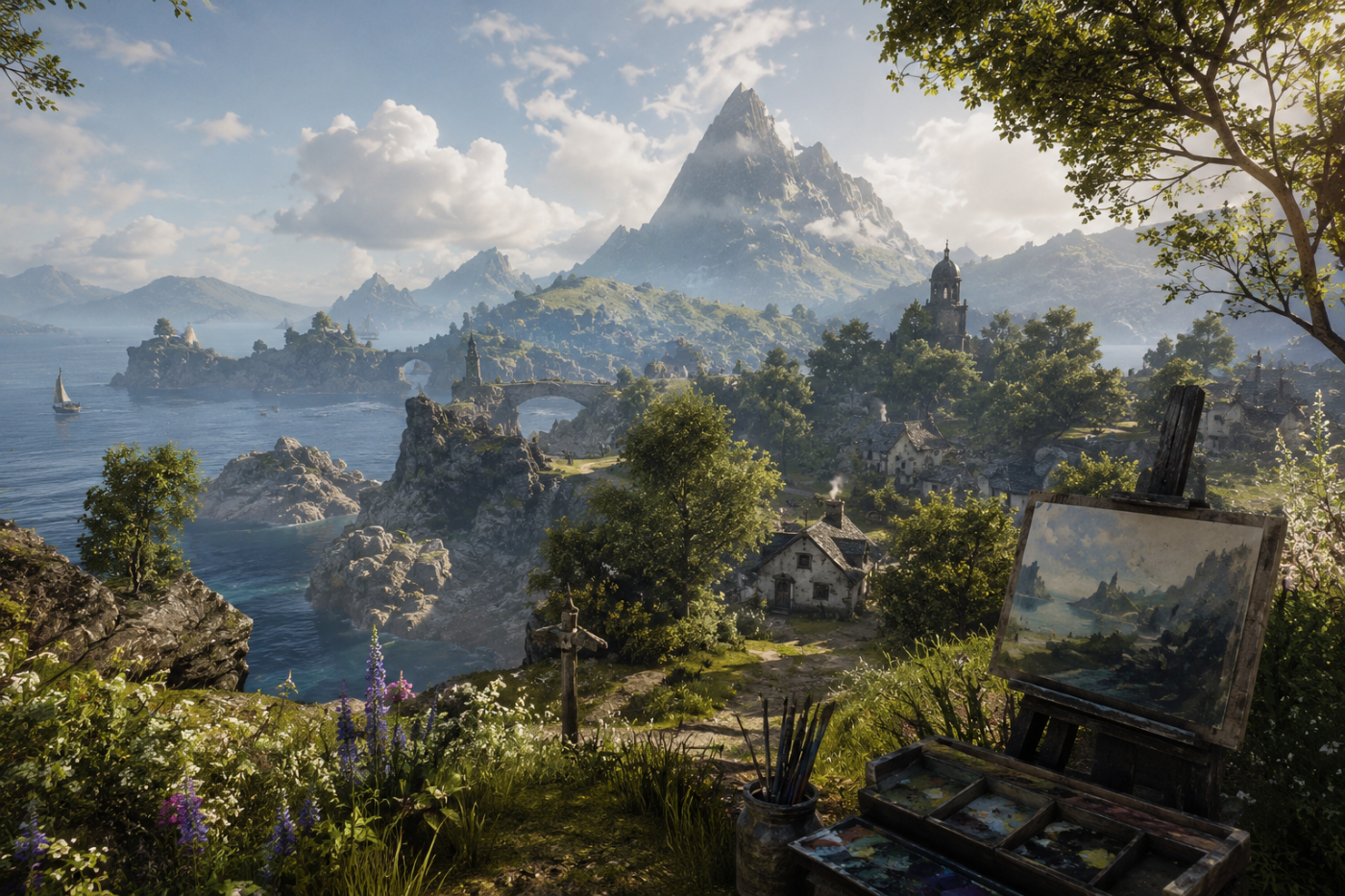 Eastshade › A painter's island of cliffs, forests and quiet villages